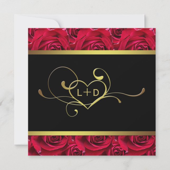 Invitation à la douche pour les couples de Black,  (Devant)