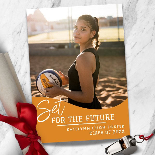 Invitation à la Faire-part de diplôme de volleybal (Créateur téléchargé)