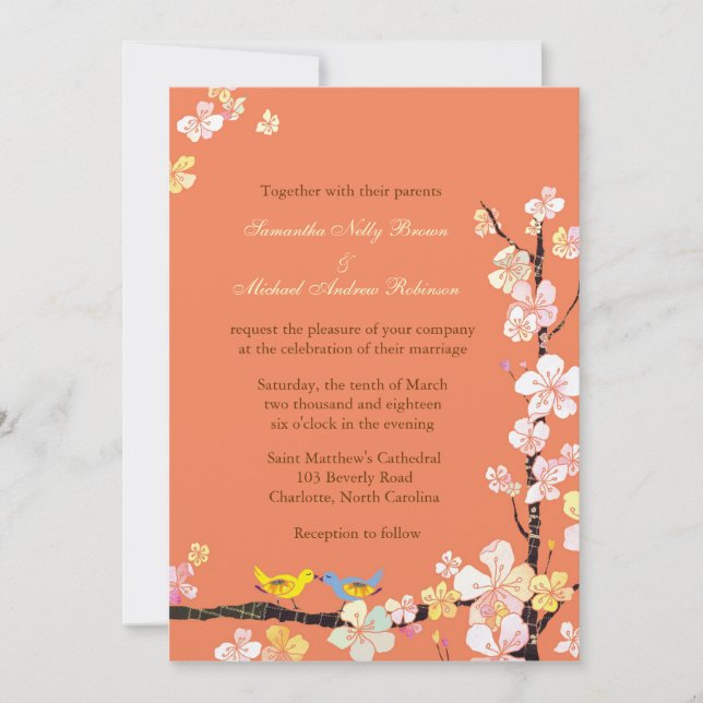 Invitation à la Faire-part des Mariages sucrés (Devant)