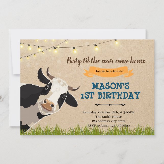 Invitation à la ferme pour faire la fête jusqu'à c (Devant)