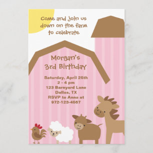 Invitation à la ferme rose