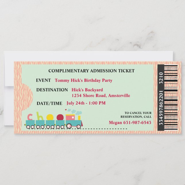 Invitation à la fête (Devant)