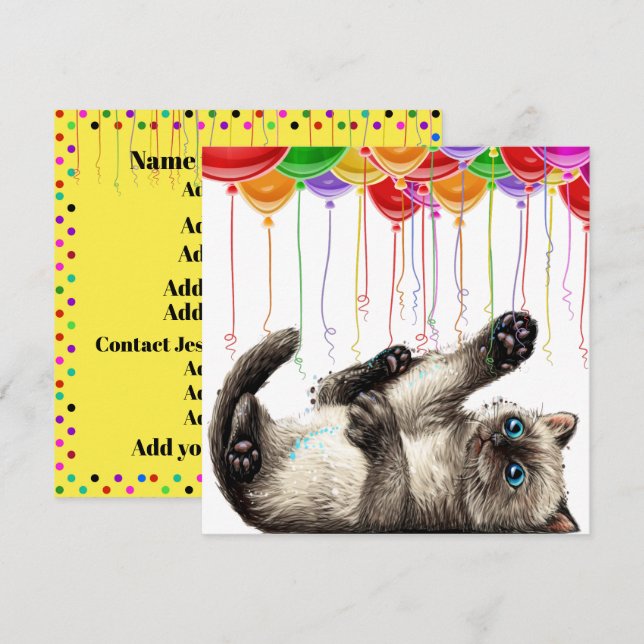 Invitation à la fête (Devant / Derrière)