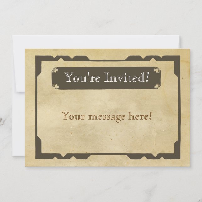 Invitation à la fête à thème blanc (Devant)