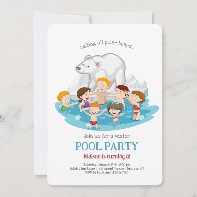 Invitation à la fête au bassin du ours polaire (Devant)