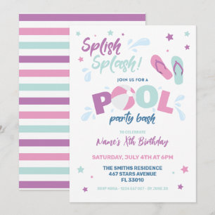 Invitation à la fête au bassin rose