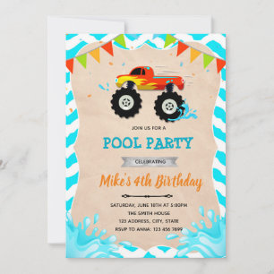 Invitation à la fête au bord de la piscine de mons