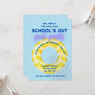 Invitation à la fête au bord de la piscine   Flott