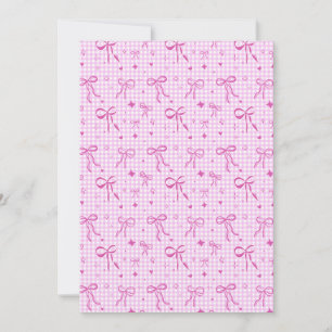Invitation à la fête au nœud rose