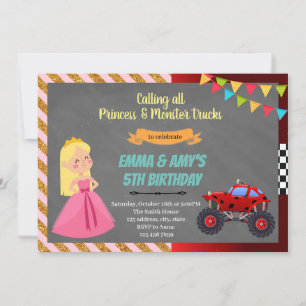 Invitation à la fête conjointe de la princesse et 