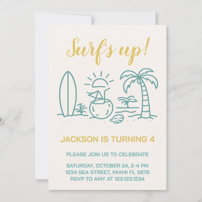 Invitation à la fête d’anniversaire du Surf modifi (Devant)