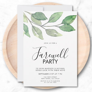 Invitation à la fête d'adieu