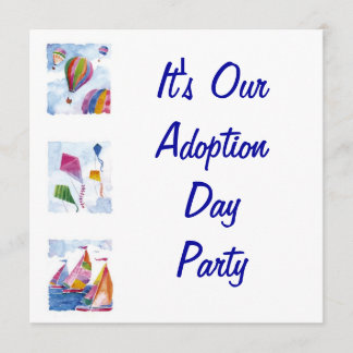 invitation à la fête d'adoption