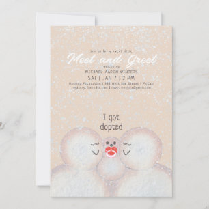 Invitation à la fête d'adoption de la famille de b