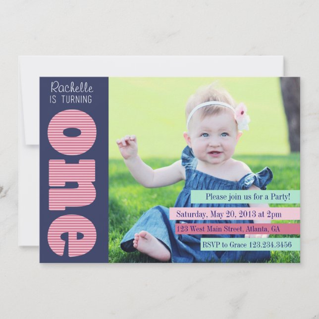 Invitation à la fête d'anniversaire (Devant)