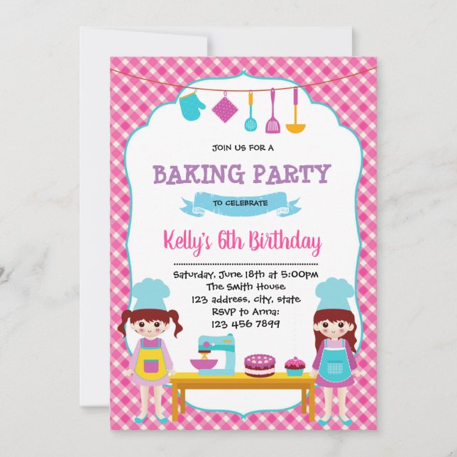 Invitation à la fête d'anniversaire (Devant)