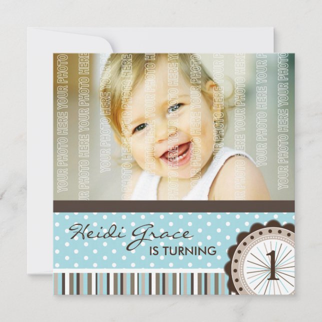 Invitation à la fête d'anniversaire (Devant)