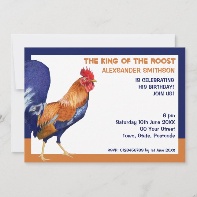 Invitation à la fête d'anniversaire à la frontière (Devant)