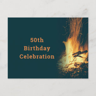 Invitation à la fête d'anniversaire Bonfire