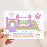Invitation à la fête d'anniversaire Bounce