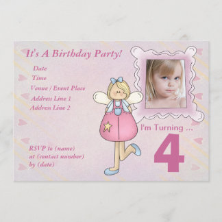 Invitation à la fête d'anniversaire Custom Little 