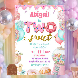 Invitation à la fête d'anniversaire de 2 ans Paste