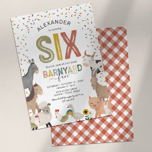Invitation à la fête d'anniversaire de 6 ans de la