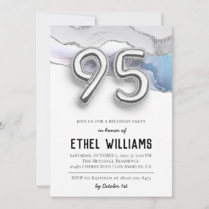 Invitation à la fête d'anniversaire de 95 ans