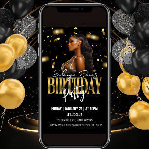 Invitation à la fête d'anniversaire de Black and G