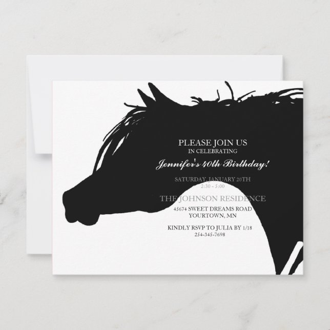 Invitation à la fête d'anniversaire de Black Arabi (Devant)
