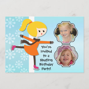 Invitation à la fête d'anniversaire de Blond Girl