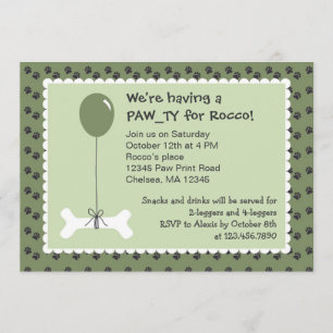 Invitation à la fête d'anniversaire de Bone and Ba