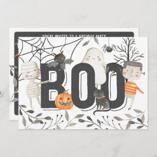 Invitation à la fête d'anniversaire de Boo Ghost H