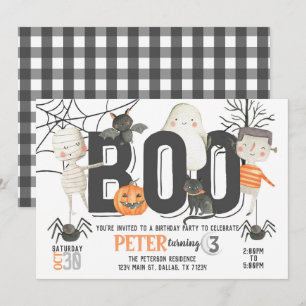 Invitation à la fête d'anniversaire de Boo Ghost H