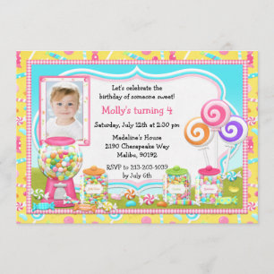 Invitation à la fête d'anniversaire de Candy
