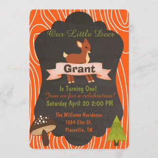 Invitation à la fête d'anniversaire de Cuer Deer W