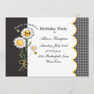 Invitation à la fête d'anniversaire de Daisy