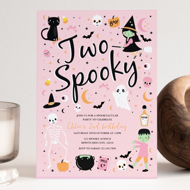 Invitation à la fête d'anniversaire de deux Hallow (Créateur téléchargé)