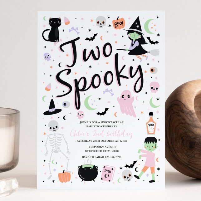 Invitation à la fête d'anniversaire de deux Hallow (Créateur téléchargé)