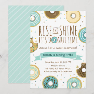 Invitation à la fête d'anniversaire de Donut Monte
