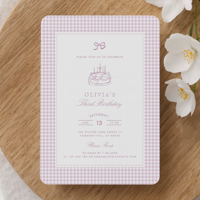 Invitation à la fête d'anniversaire de En vichy ro (Créateur téléchargé)