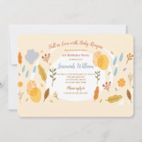Invitation à la fête d'anniversaire de Fall in Lov