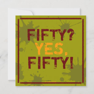 Invitation à la fête d'anniversaire de Grungy