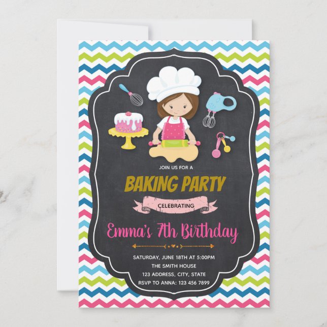 Invitation à la fête d'anniversaire de la boulange (Devant)