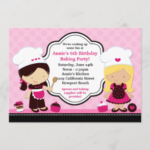 Invitation à la fête d'anniversaire de la boulange