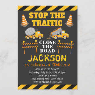 Invitation à la fête d'anniversaire de la construc