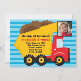 Invitation à la fête d'anniversaire de la construc