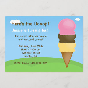 Invitation à la fête d'anniversaire de la Crème de