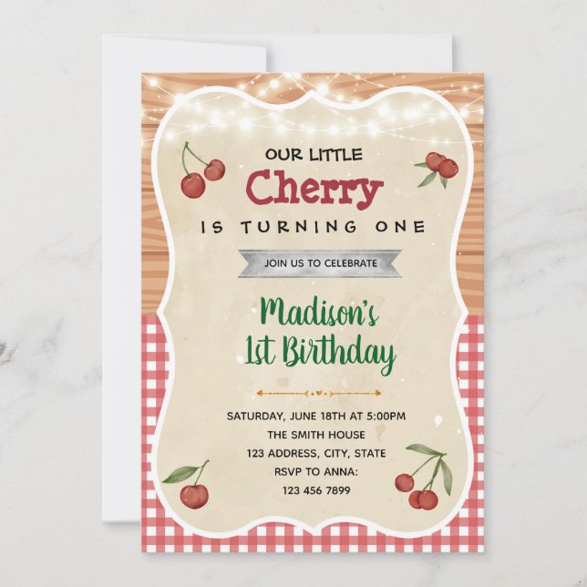 Invitation à la fête d'anniversaire de la douche c (Devant)