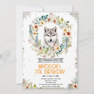 Invitation à la fête d'anniversaire de la fille lo